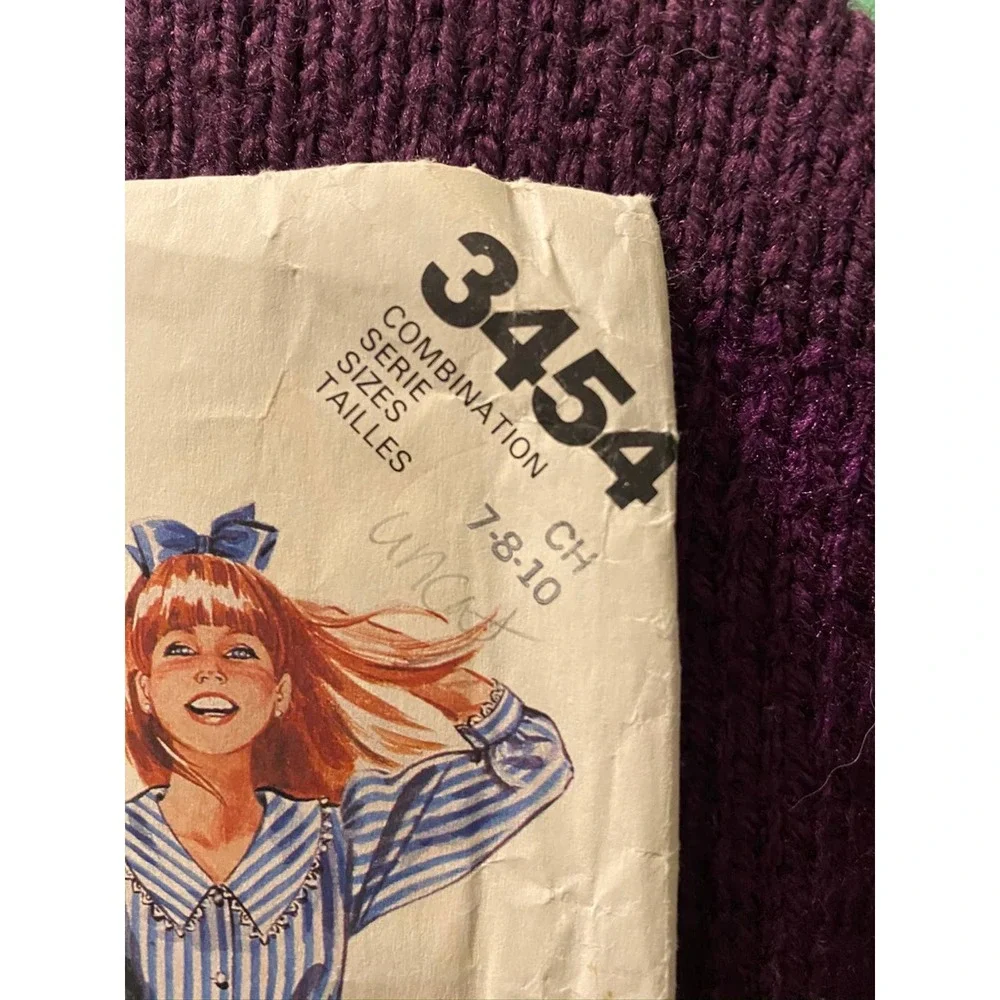 McCalls Sewing pattern3454 girls top peasant skirt sz 7 8 10